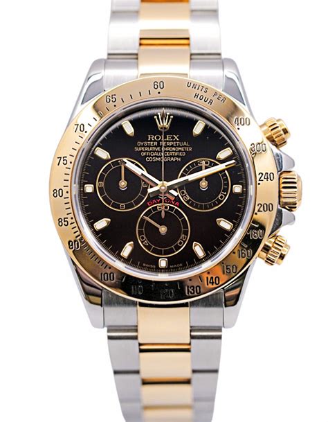 rolex gold daytona black dial|Rolex daytona black dial price.